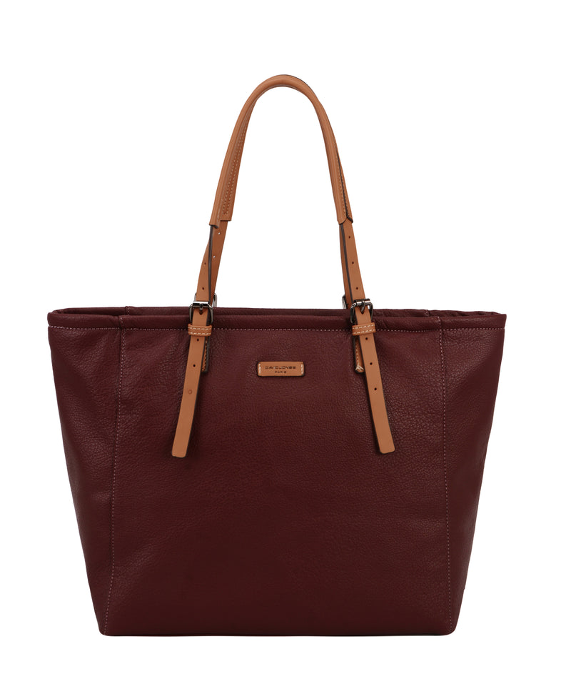 Large Shoulder Handbag - Bordeaux