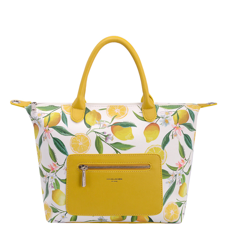 Floral Handbag - Yellow