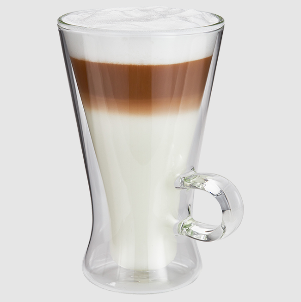 Duo 2 Piece Grande Latte Macchiato Glass Set, 320ml