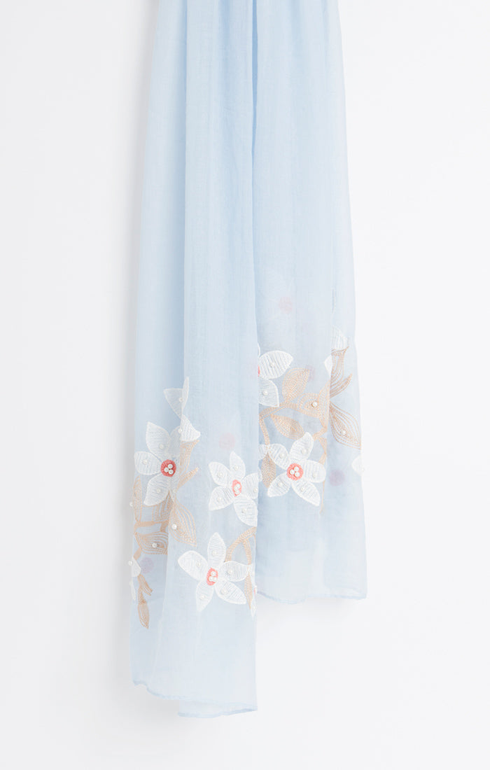 Daisy Scarf - Blue