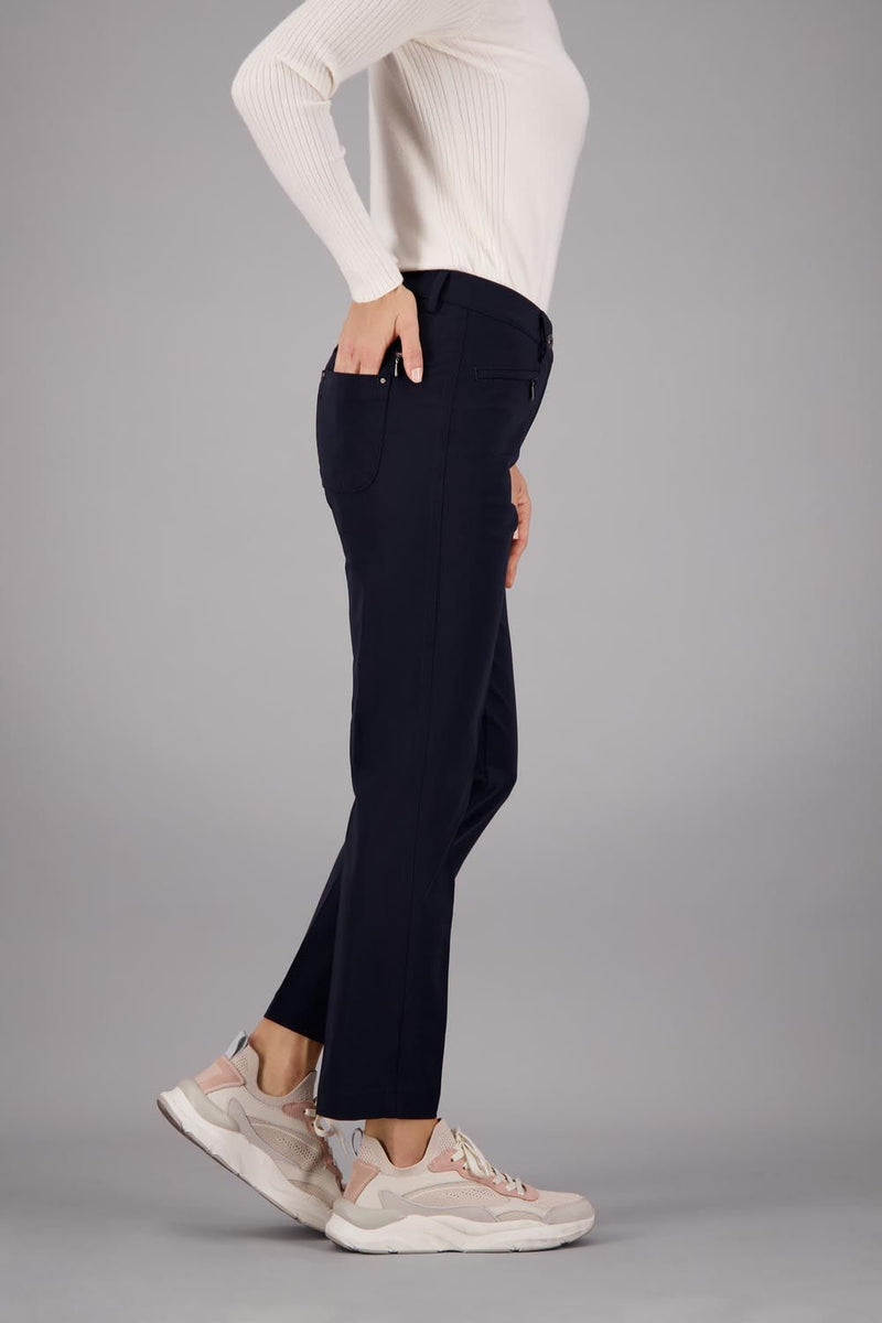 Dina Straight Trouser - Navy