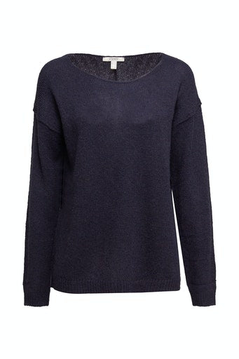 Round neck Sweater - Navy