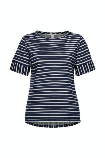 Short Sleeve Stripe T-shirt - Navy