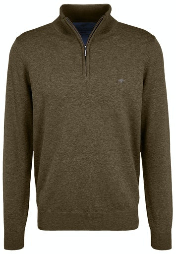 Troyer Zip Jumper - Meadow