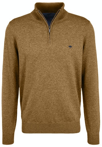 Troyer Zip Jumper - Camel