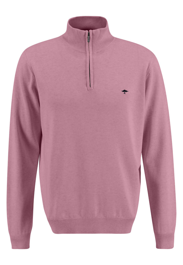 Plain Troyer Zip Jumper - Lilac