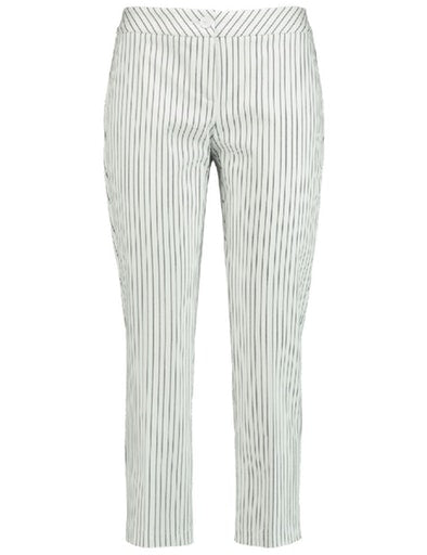 Casual Flow Crop Trouser - Off White