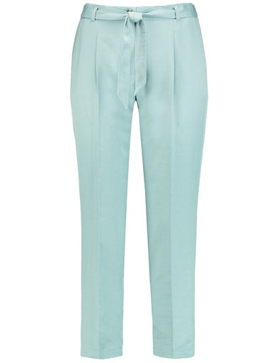 Summer Splash Crop Trouser - Aqua