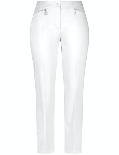 Inspiring Exotic Crop Trouser - Off White