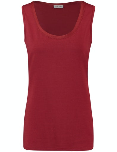 Neutral Simplicity Jersey Top - Wine