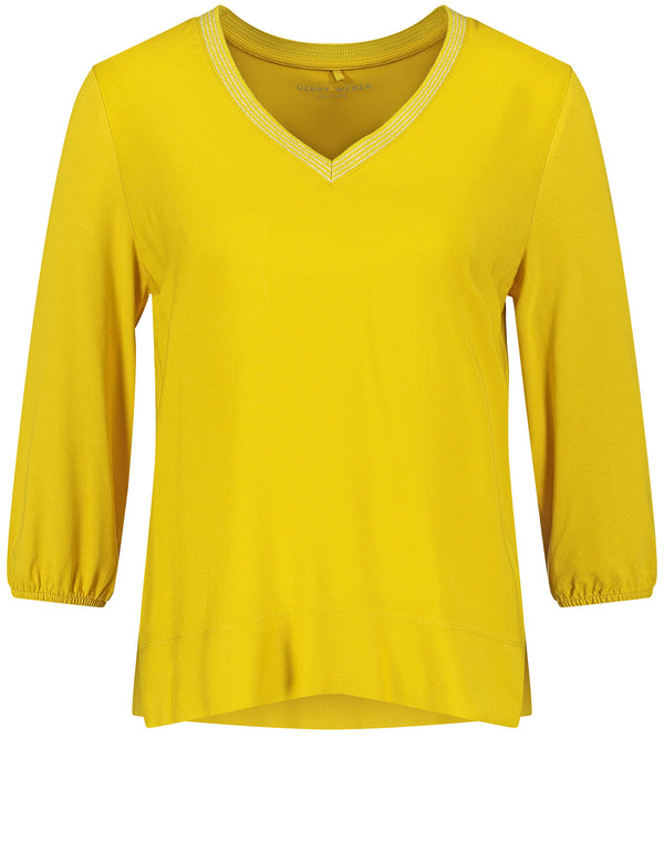 Urban Forest 3/4 Sleeve T-shirt - Mustard