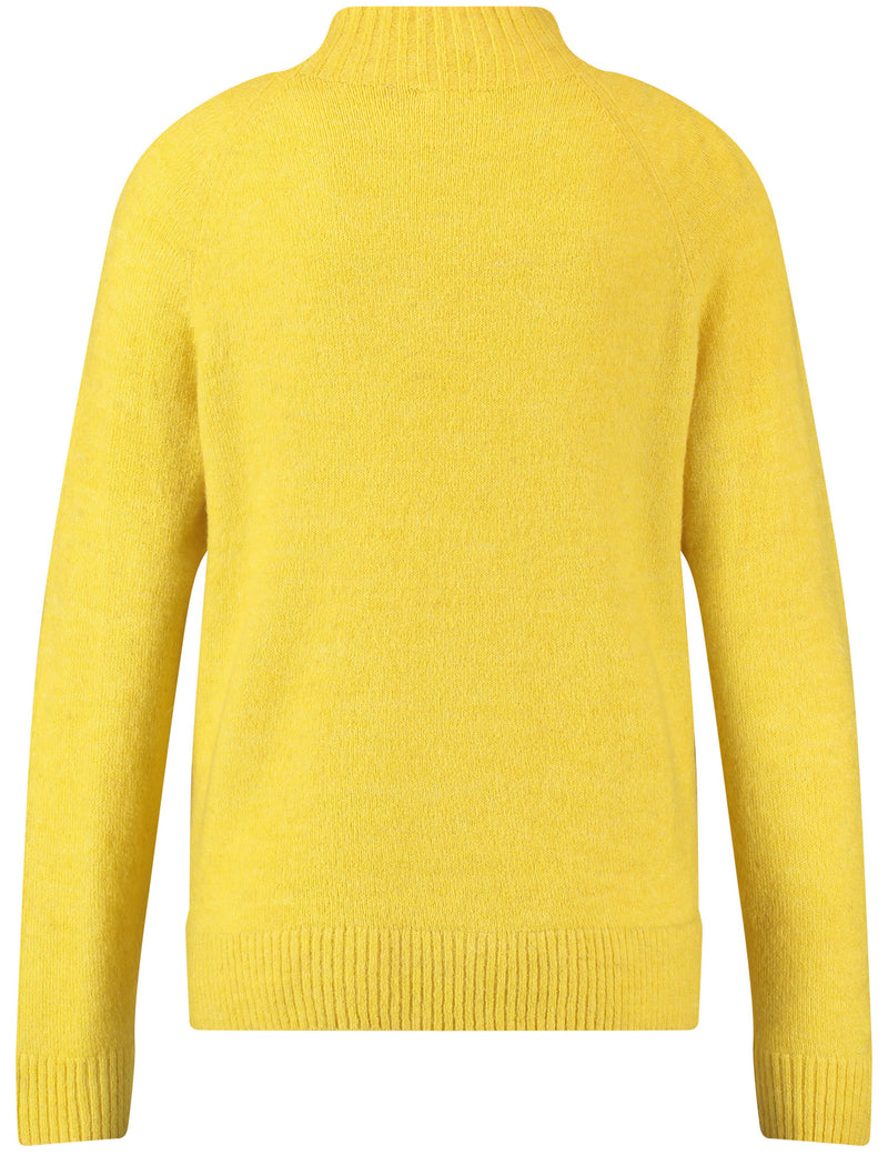 Urban Forest High Neck Jumper - Mustard