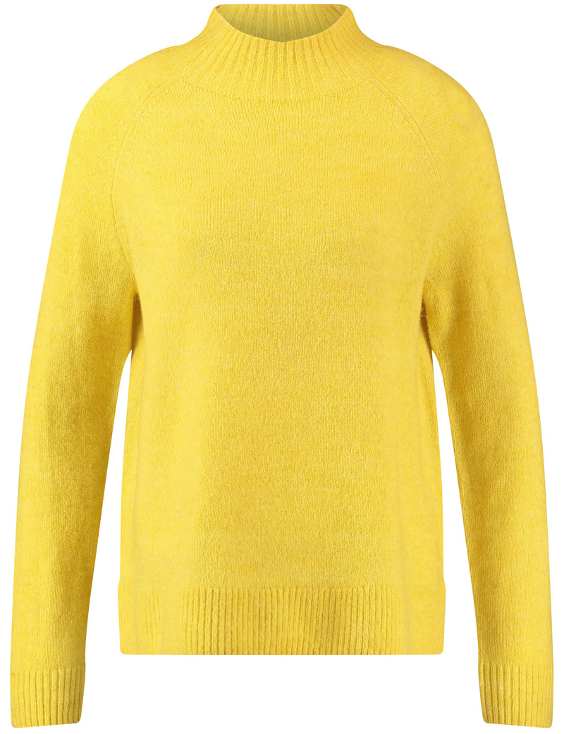 Urban Forest High Neck Jumper - Mustard