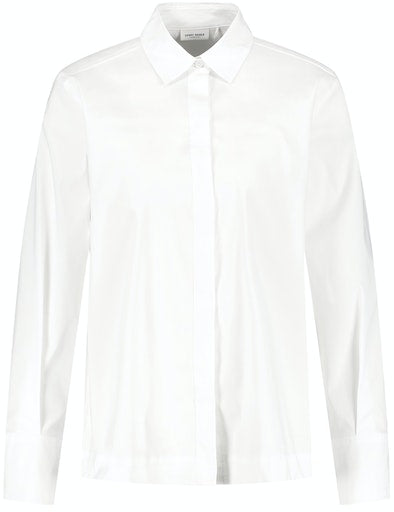 Long Sleeve Blouse - White/white