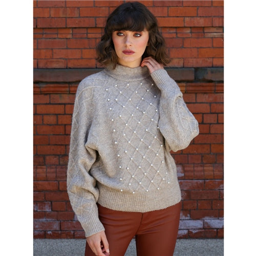 Gladys Cable Jumper - Oatmeal