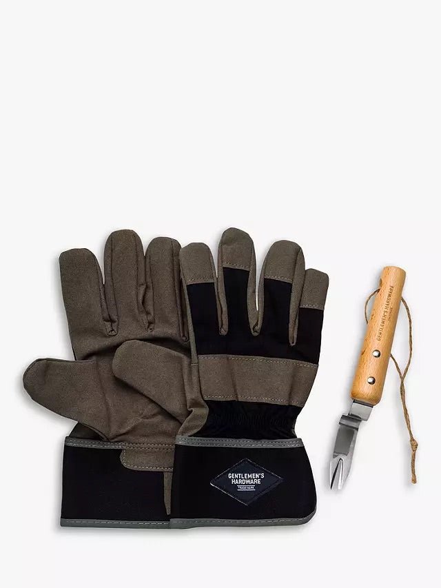 Leather Gloves & Root Lifter