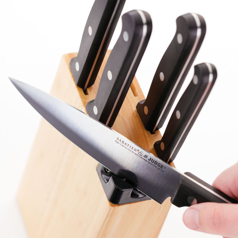 5 Piece Knife Block Set - with Honer