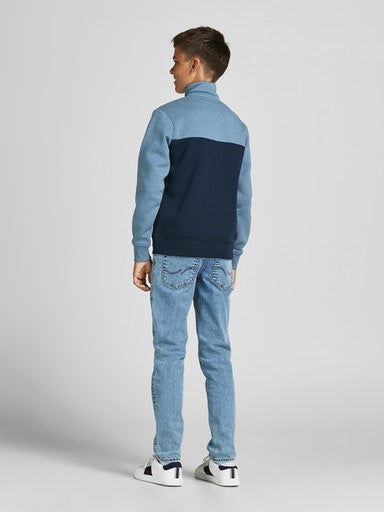 Field High Neck Sweater - China Blue