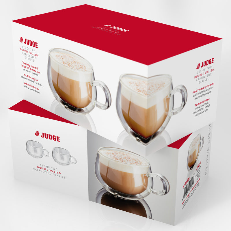 Cappuccino Glass Set of 2 250ml JDG30