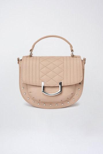 Messenger Crossbody Bag - Beige