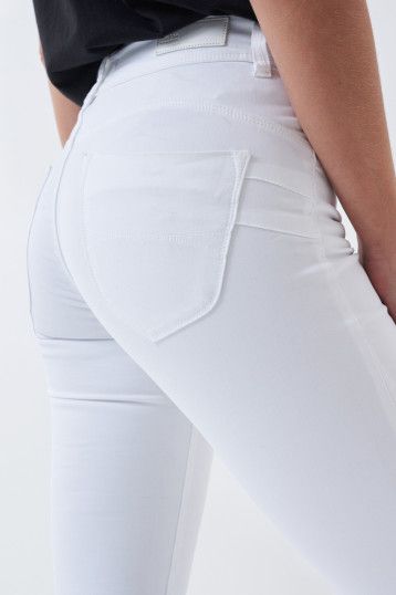 Secret Push In Slim Jean - White