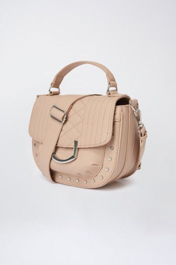 Messenger Crossbody Bag - Beige