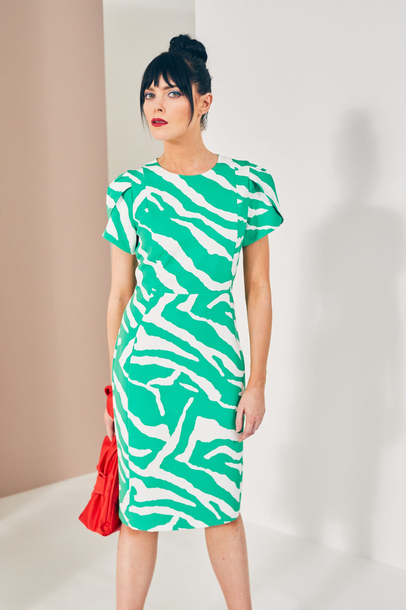 Wrap Sleeve Dress - Mint