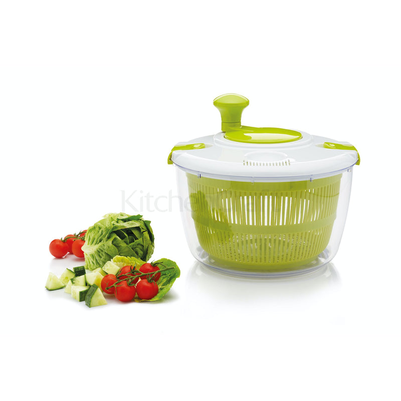 Large Salad Spinner White/Green