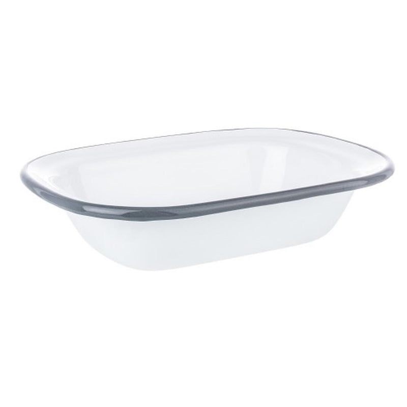 20cm Enamel Rectangular Pie Dish