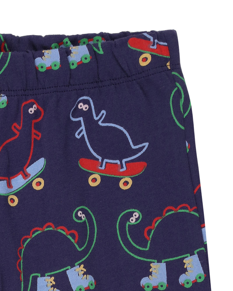 2 Pack Dino Stripe Bottoms - Multi