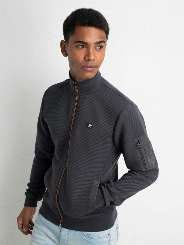 Zip Sweater - Raven Grey