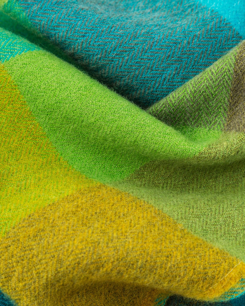 Merino Scarf - Green Fields