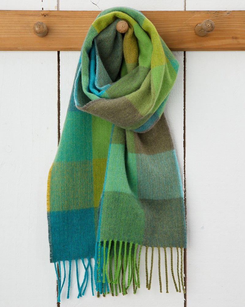 Merino Scarf - Green Fields