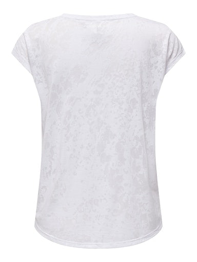 Abos Curved Burnout Tee - White