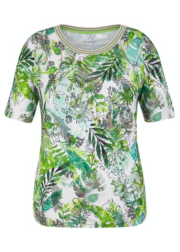 Short Sleeve All Over Print T-shirt - Grass Green