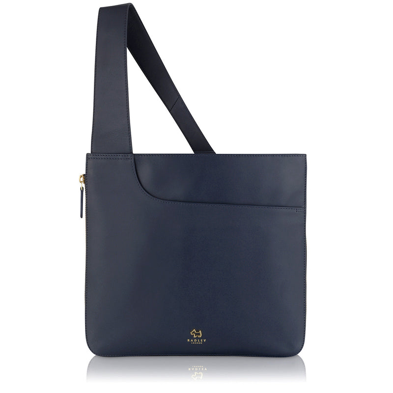 Large Zip Around Crossbody - Navy