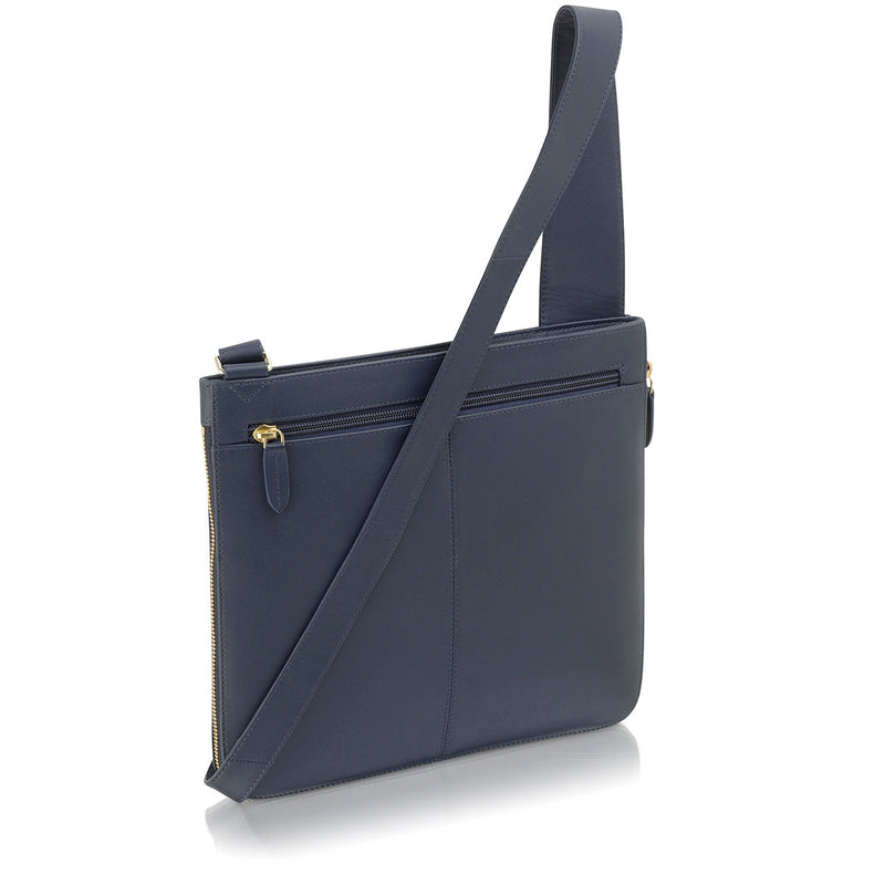 Large Zip Around Crossbody - Navy