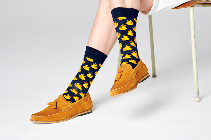 Rubber Duck Sock - Navy