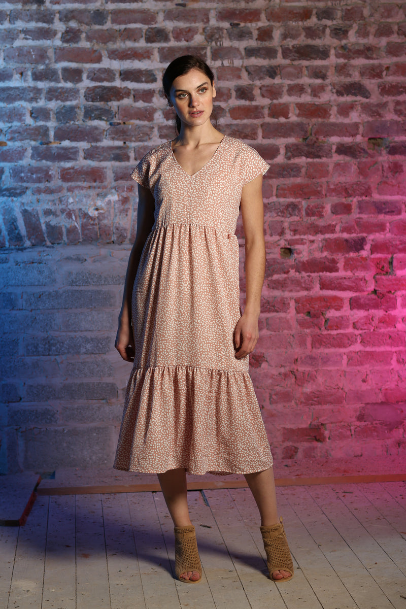 Judith Midi Dress - Rose