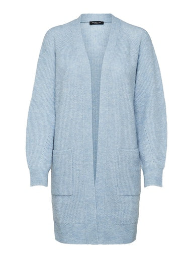 Lulu Long Cardigan - Cashmere Blue