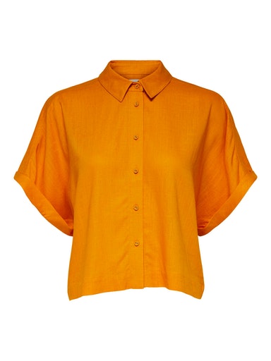 Gulia Cropped Shirt - Iceland Poppy