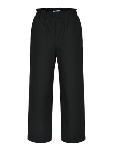 Patricia Wide Crop Trousers - Black