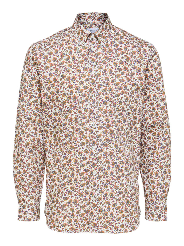 Hugo Button Down Shirt - Bright White Print