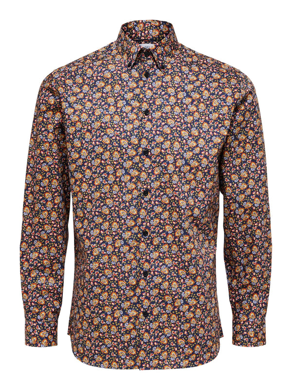 Hugo Button Down Shirt - Dark Sapphire Print