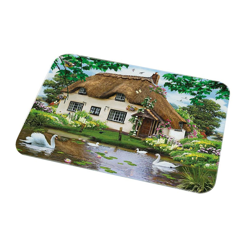 Sawn Cottage Glass Board Medium 40 X 30cm