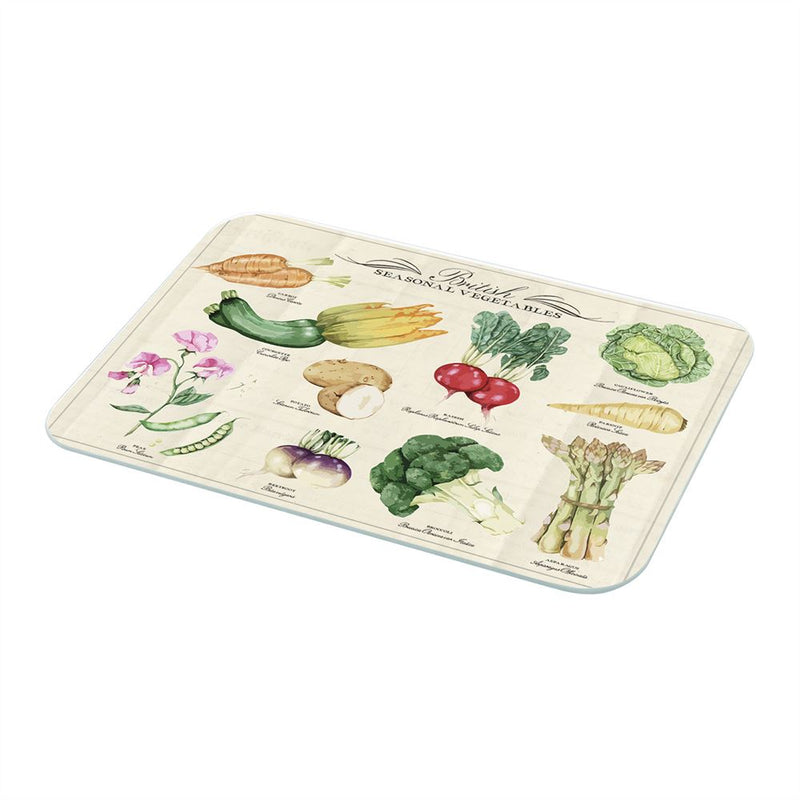 British Vegetable Glass Worktop Protector 40 X 30