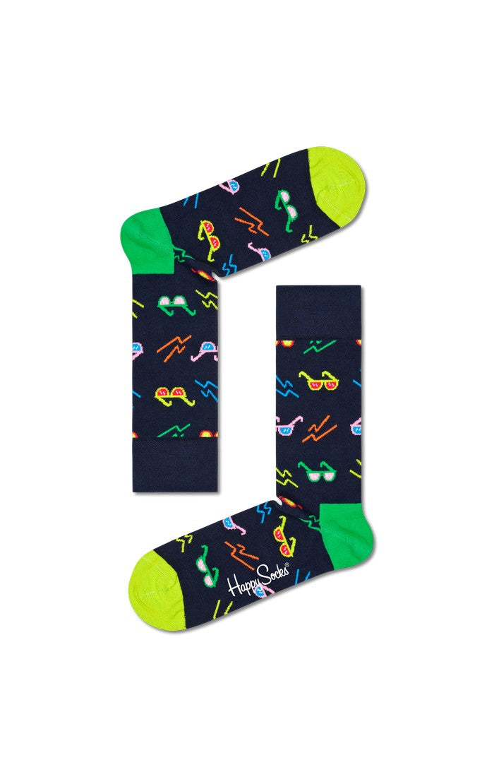 Sunny Days Sock - Navy/green