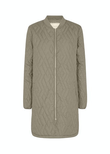 Fenya 10 Quilted Jacket - Dusky Green