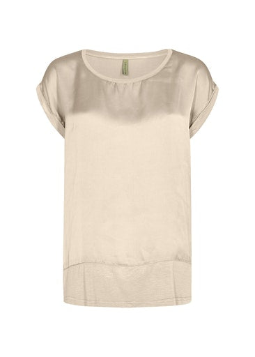 Thilde Short Sleeve T-shirt - Cream