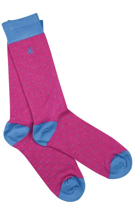 Spot Socks - Blue